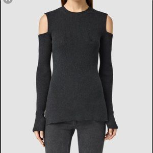 All Saints Bernt Open Shoulder Sweater